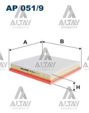 HAVA FİLTRESİ ASTRA J / CRUZE 09=> A14XER-B14XER-F16D3 1.4-1.6 SÜNGERLİ