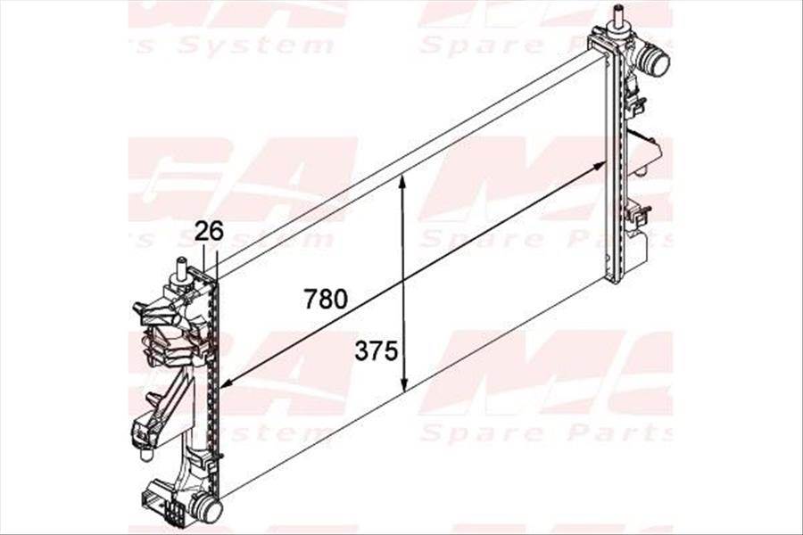 SU RADYATORU MEKANİK - ( FIAT : DUCATO 2.3 CC PEUGEOT : BOXER 2.2 CC 06- )
