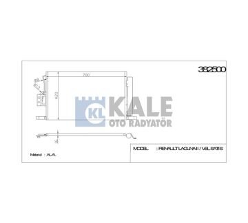 RADYATÖR KLİMA SANTAFE 06=> DİZEL 693x479x16 M-T