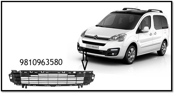 ÖN TAMPON ALT IZGARA BERLINGO III –PARTNER TEPE III 2015>