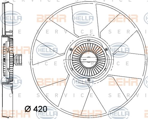 (8MV376758-261) FAN MOTORU MASTER III-MOVANO B 2.3 DCİ-CDTİ 2010=>