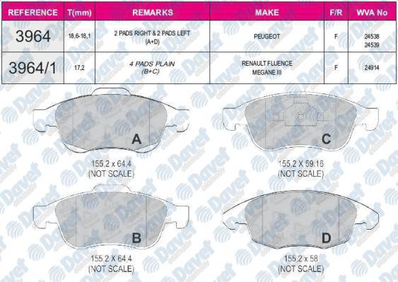 ON FREN BALATASI C4 PICASSO C4 II DS4 1.6HDI 110 / 1.8 16V 10 / 06 PARTNER TEPE BERLINGO III P5008 DS5