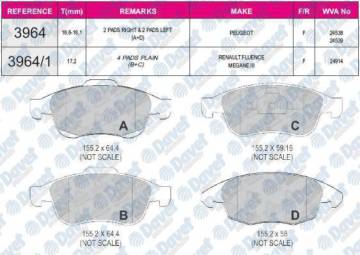 ON FREN BALATASI C4 PICASSO C4 II DS4 1.6HDI 110 / 1.8 16V 10 / 06 PARTNER TEPE BERLINGO III P5008 DS5
