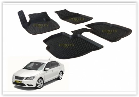 PASPAS 3D X-MAT HAVUZLU SEAT TOLEDO 13=> (SİYAH)