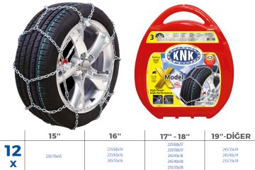Patinaj Zinciri Takmatik Çapraz 15-16-17-18-49 Jant (Zincir Ebatları İçin Resime Bakınız)