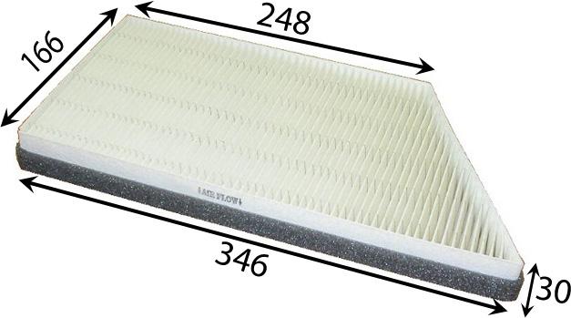 POLEN FİLTRESİ P206 (98-) 1.1i-1.4i-1.4HDI-1.6i-1.6 16V-1.9D