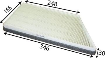 POLEN FİLTRESİ P206 (98-) 1.1i-1.4i-1.4HDI-1.6i-1.6 16V-1.9D