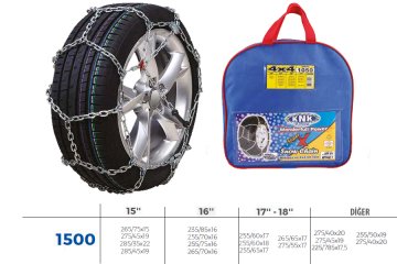 PATİNAJ ZİNCİRİ 4x4 JEEP - MİNİBÜS VE HAFİF TİC.ARAÇ (ZİNCİR EBATLARI İÇİN RESİME BAKINIZ)