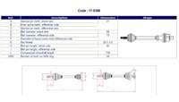 AKS KOMPLE SAG ABSLI CLIO II KANGOO SYMBOL 1.5 K9K
