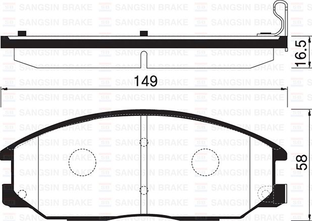 ÖN BALATA STAREX 2.5 CRDI 05=> H1 06=> SSANGYONG REXTON 2.7 XDİ 11=> (GDB3412-GDB3257-GDB3297)