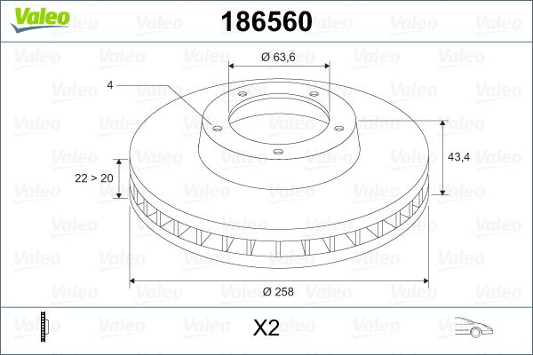ON FREN DISK AYNASI FOCUS I 98>04 FIESTA V 00>08 FUSION 02>12 FORD KA 1,6 03>08 MAZDA II 1,2 / 1,4 / 1,6 03>