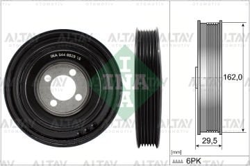 KASNAK KRANK FIAT EGEA / DOBLO / FIORINO / PUNTO / 500 / 500L OPEL ASTRA H / ASTRA J / COMBO C / ALFA ROMEO MITO 1.3JTD