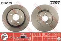 Arka Fren Dısk Aynası Focus Iıı Cb8 11>14 Focus Iııı Cew 14> Düz 271Mm