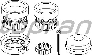 Arka Teker Rulman Seti Caddy Iı (95-04)-A4-Seat Inca (Vkba3519) (Febı 26568)