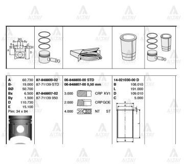 PİSTON SEGMANLI HD-72 050