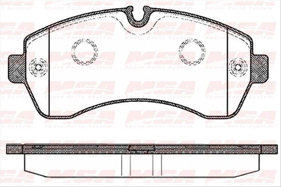 On Fren Balatası-Cıft Teker-  (Vw Crafter 06-16  Mercedes Sprınter 06-16)