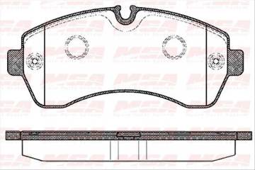 On Fren Balatası-Cıft Teker-  (Vw Crafter 06-16  Mercedes Sprınter 06-16)