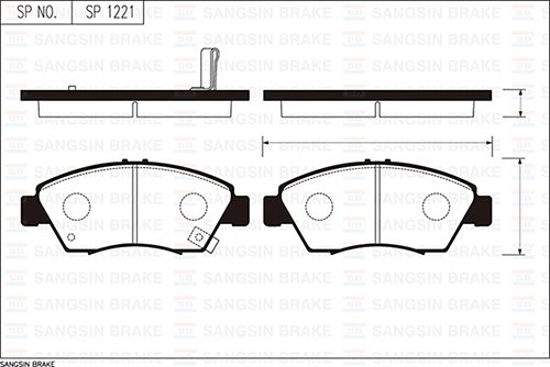 ÖN BALATA CIVIC 1.4-1.5-1.6IE-1.7-2.0 (91-05) (GDB1183-GDB3375) 45022S04V11-45022S04V12-45022S5AJ00