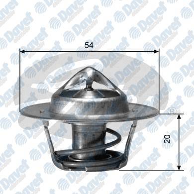 TERMOSTAT (82°) R11 FLASH R9 R19 1,9D P103 P306 P405 P406