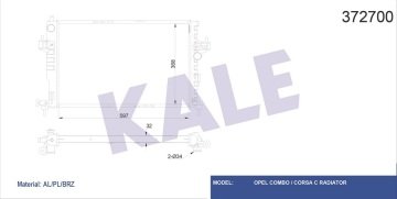 MOTOR SU RADYATORU BRAZING Y17DT CORSA C COMBO C
