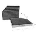 POLEN FILTRESI AUDI A4 07>A5 08>Q5 08> 1,8TFSI 2,0TFSI 3,0TFSI 3,2FSI KARBONLU