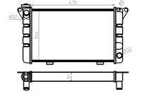 Su Radyatoru Mekanik ( Renault : R12 ) 51Mm Alum.  3 Sıralı 475×304×51