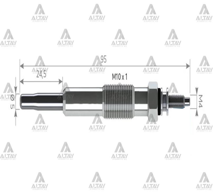 KIZDIRMA BUJİSİ (ISITMA) KANGOO / CLIO / MEGANE 1.9 D F8Q 98=> 11V