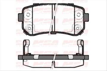 Balata Fren Arka - (Hyundaı: Accent Era 07>11 / I30 08>12 / Ix35 11>13 /  I20 08>12 Kıa: Sportage 11>13 / İ20 12-14) ** Mga-55244 İle Aynı **