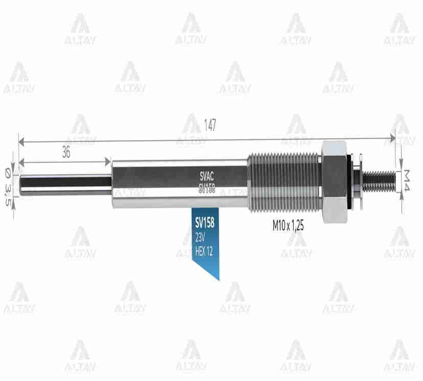 KIZDIRMA BUJİSİ (ISITMA) CANTER FUSO 511 / 711 / PAJERO 4M40 11V.