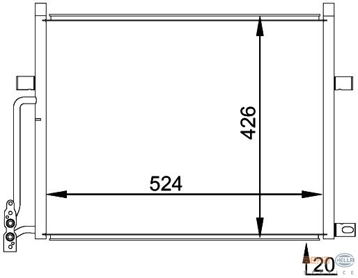 KLIMA RADYATORU BMW E46 M43 M52 M54 N40 N42 N45