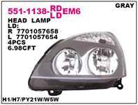 ON FAR SAG ELEKTRIKLI GRİ RENAULT CLIO 01-