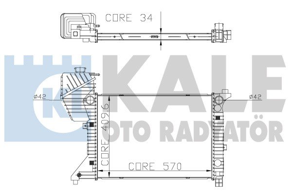 Motor Radyator Sprınter 214 / 208D / 314 / 308 / 414 00 06