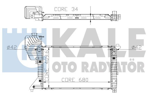 Su Radyatoru Mb Sprınter 211 / 213 / 216 / 311 / 313 / 316 / 411 / 413 / 416 Cdı 00-06 Ac Al/Pl/Brz