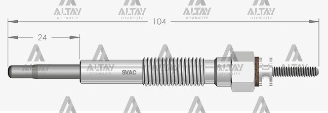 KIZDIRMA BUJİSİ (ISITMA) LAND CRUISER 3.0 TD / LAND CRUISER PRADO 3.0 D-4D / PICNIC 2.2 D / 4 RUNNER 3.0 TD 11V