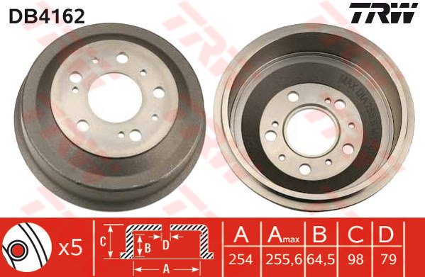 ARKA KAMPANA BOXER JUMPER DUCATO 18Q (16 JANT) CAP:255MM 94>06