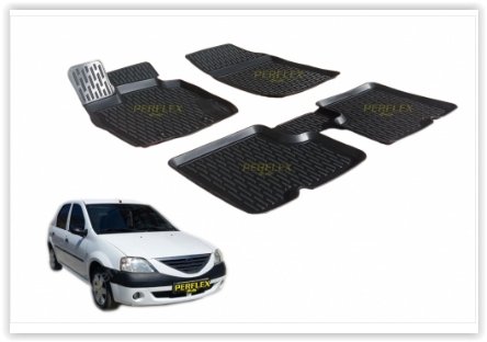 PASPAS 3D X-MAT HAVUZLU DACIA LOGAN 04=> (SİYAH)