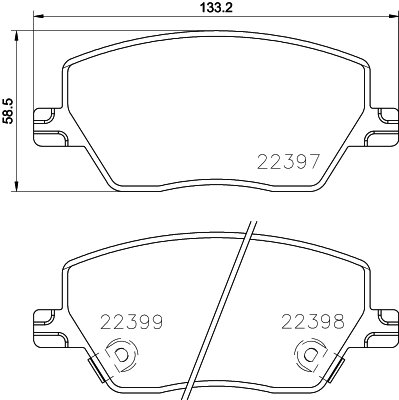 ÖN BALATA FIAT EGEA 1.3-1.4-1.6-1.6D