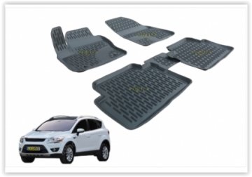 PASPAS 3D X-MAT HAVUZLU FORD KUGA (08-13) (SİYAH)