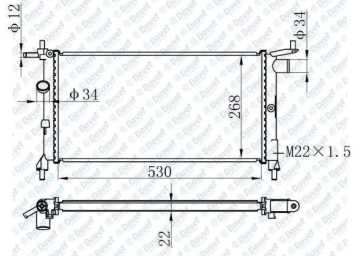 Motor Su Radyatoru Manuel (Brazıng) / (Klıma Harıc) Corsa B X12Sz C14Nz X14Xe X16Xe