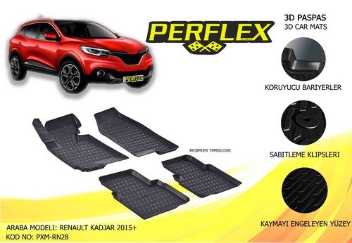 PASPAS 3D HAVUZLU X-MAT KADJAR 2015+