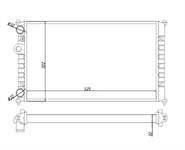 SU RADYATÖRÜ MEKANİK ( VW: POLO CLASSIC 1.4 1.6 AFH AFT 525×322×34 )