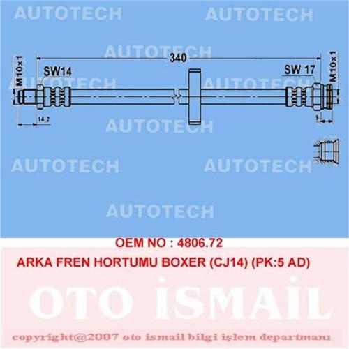 ARKA FREN HORTUMU BOXER (CJ14) (PK:5 AD)