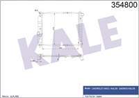 SU RADYATORU (CHEVROLET : KALOS 1.2-1.4 02>/AVEO 1.2 1.4 8V 05>) 480×418×16