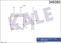 KALORİFER RADYATORU (BRAZING)-(HYUNDAI: ACCENT ''1.3-1.5'' 95>05 COUPE ''1.6'' 96>02 ELANTRA 96>00) 168×168×25