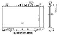 SU RADYATORU (BRAZING-MANUEL)-(HYUNDAI: ACCENT 03>06 ''1.6 16V'' ) (335×648×18)  MT
