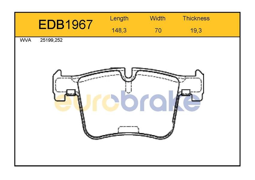 Ön Balata Bmw (F20-F21 11=>F22 13=>F23 14=> F30-F35-F80 11=>F31 12=>F34 F32 F82 14=>F36 14=> Gdb1942-Fdb4394-Lp2234