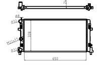 SU RADYATORU BRAZING-650×328×24 (VW POLO 10-20  AUDI A1 11-14  SEAT IBIZA 09-17  SKODA FABIA 11-15)