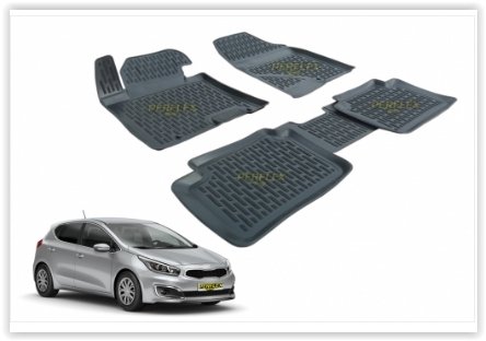 PASPAS 3D X-MAT HAVUZLU KIA CEE'D 12=> (SİYAH)