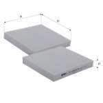 POLEN FILTRESI CIVIC 96>00 CRV 97>01 HRV 99>02 LANCER 09> ASX 09> OUTLANDER 09>