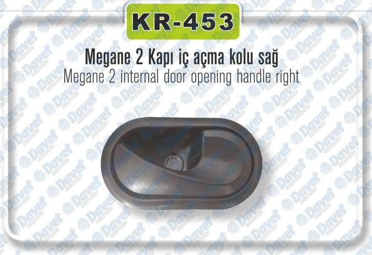 KAPI IC ACMA KOLU SAG SIYAH MEGANE II